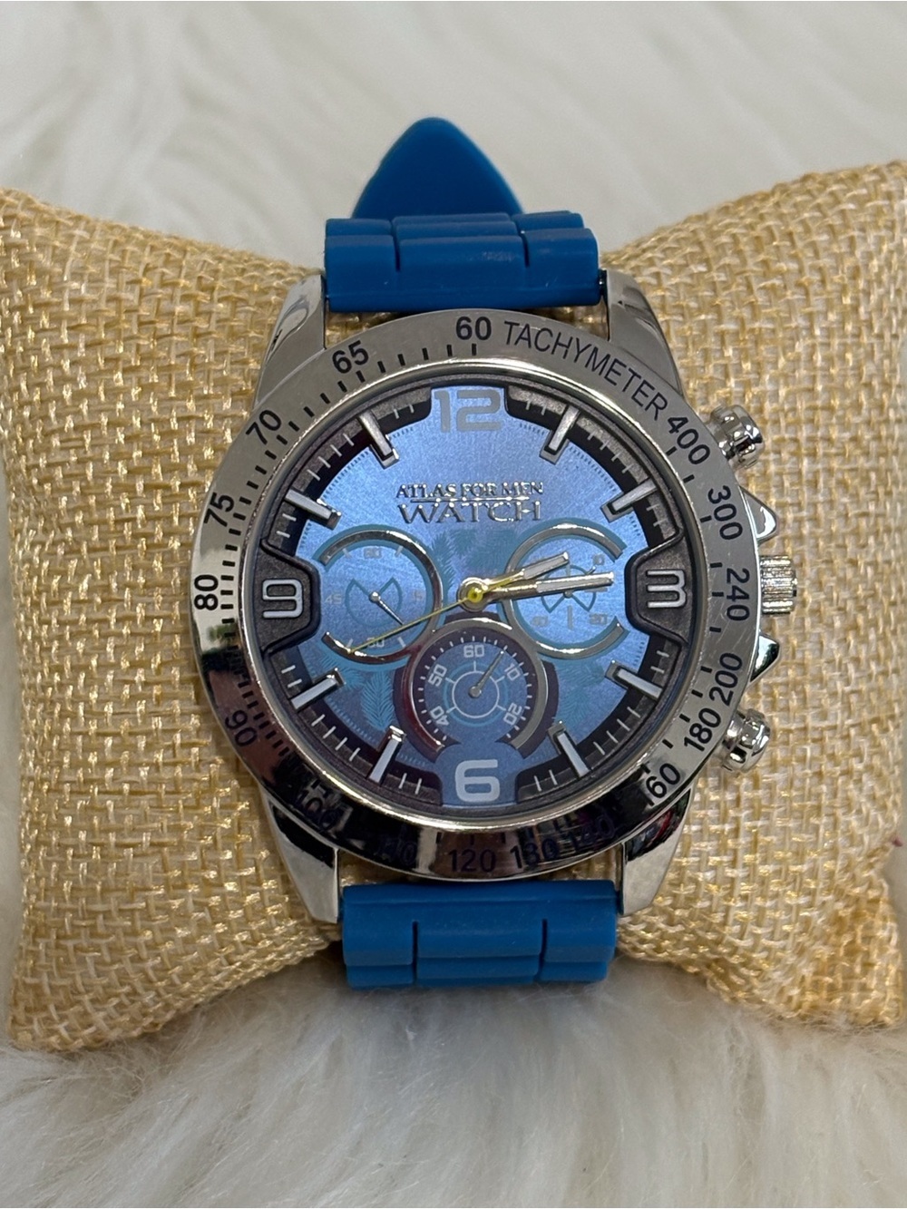 (101)Atlas For Men Blue Sport Chronograph Watch